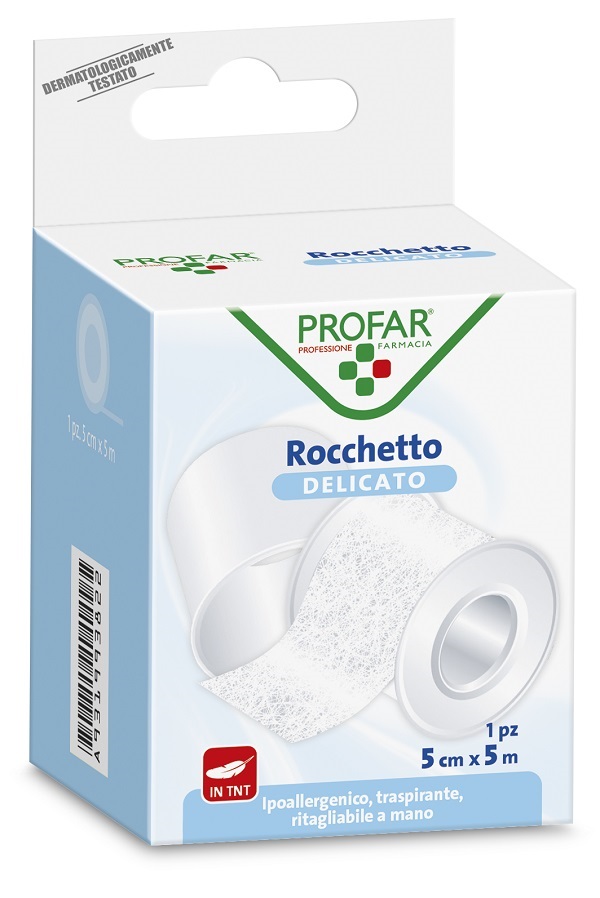 CEROTTO ROCCHETTO TESSUTO NON TESSUTO DELICATO CM 5X5 M PROFAR - Pharmaleader