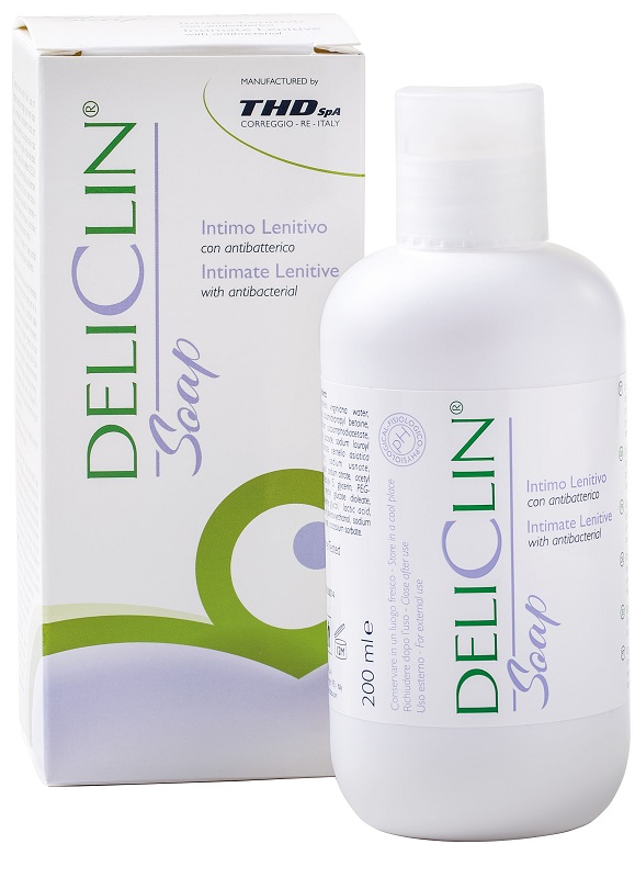 DELICLIN SOAP DETERGENTE INTIMO LENITIVO CON ANTIBATTERICO 200 ML - Pharmaleader