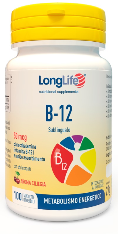 LONGLIFE B12 50MCG SUBLINGUALE 100 TAVOLETTE - Pharmaleader