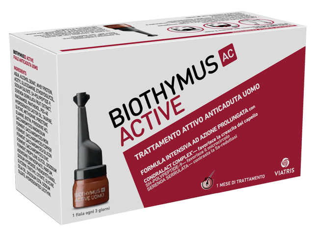 BIOTHYMUS AC ACTIVE TRATTAMENTO ATTIVO ANTICADUTA UOMO 10 FIALE 3,5 ML - Pharmaleader
