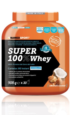 SUPER100% WHEY COCONUT/ALMOND 908 G - Pharmaleader