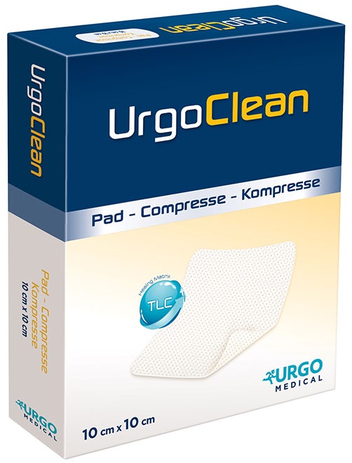 MEDICAZIONE TNT ASSORBENTE GELIFICANTE URGOCLEAN 10X10CM 10 PEZZI - Pharmaleader