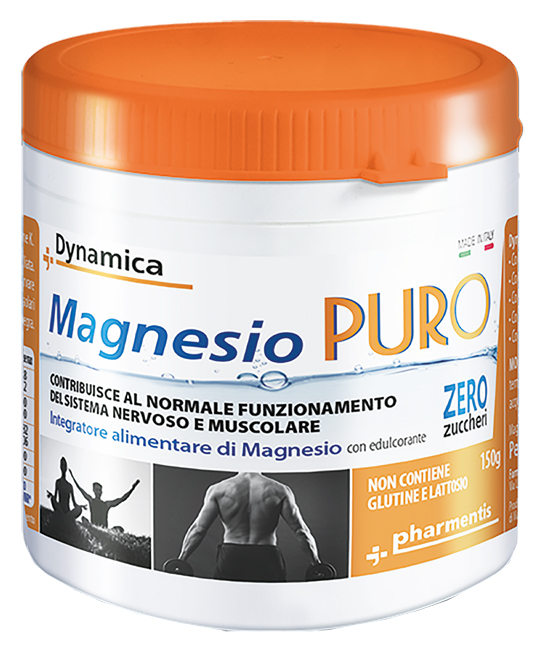 DYNAMICA MAGNESIO PURO POLVERE 150 G SENZA ZUCCHERI - Pharmaleader