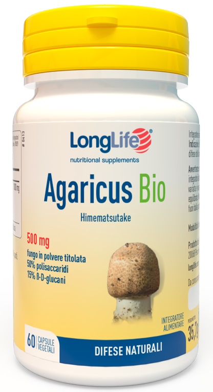 LONGLIFE AGARICUS BIO 60 CAPSULE VEGETALI - Pharmaleader