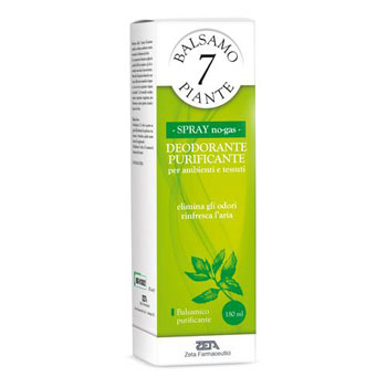 ESSENZA BALSAMICA 7 PIANTE DEODORANTE PURIFICANTE PER AMBIENTI E TESSUTI POMPA SPRAY + ASTUCCIO 180 ML - Pharmaleader