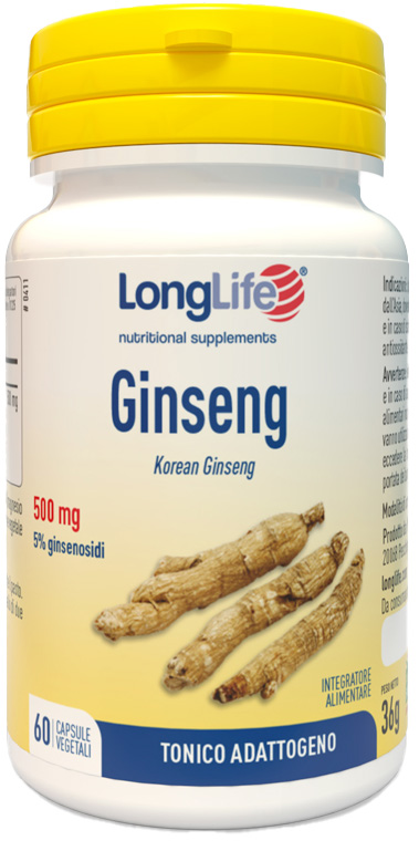 LONGLIFE GINSENG 5% 60 CAPSULE VEGETALI - Pharmaleader