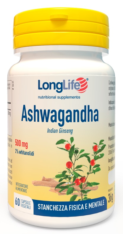 LONGLIFE ASHWAGANDHA 60 CAPSULE 500 MG - Pharmaleader