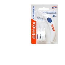 ELMEX INTERDENTAL SCOVOLINO INTERDENTALE 4 MM 6 TESTINE + MANICO - Pharmaleader