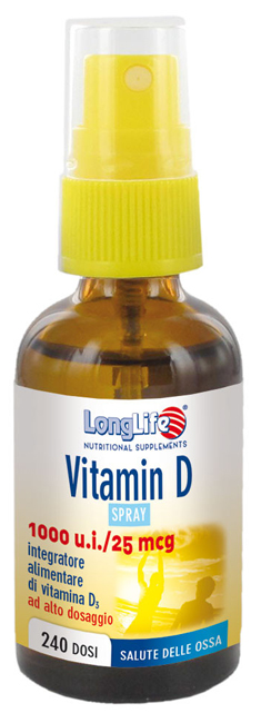 LONGLIFE VITAMIN D 1000UI SPRAY 30 ML - Pharmaleader
