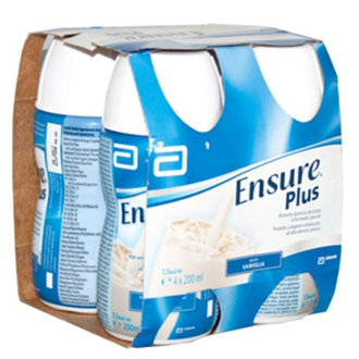 ENSURE PLUS VANIGLIA 4 BOTTIGLIE DA 200 ML - Pharmaleader