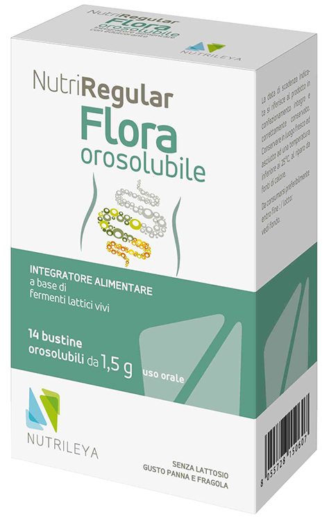 NUTRIREGULAR FLORA MOSAICO SALUTE 14 BUSTINE - Pharmaleader