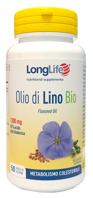 LONGLIFE OLIO DI LINO BIO 50 PERLE DI GELATINA - Pharmaleader