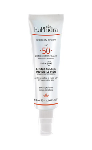 EUPHIDRA KALEIDO UV SYSTEM CREMA SOLARE VISO 50+ INVISIBLE - Pharmaleader
