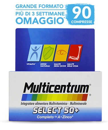 MULTICENTRUM SELECT 50+ 90 COMPRESSE - Pharmaleader
