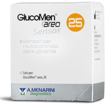 STRISCE MISURAZIONE GLICEMIA GLUCOMEN AREO SENSOR 25 PEZZI - Pharmaleader