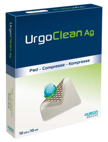 MEDICAZIONE TNT ASSORBENTE GELIFICANTE URGOCLEAN AG/SILVER 15X15CM 5 PEZZI - Pharmaleader