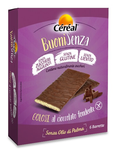 CEREAL BUONI SENZA GOLOSI CIOCCOLATO FONDENTE 6 X 17 G - Pharmaleader
