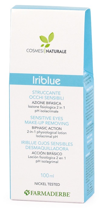 IRIBLUE STRUCCANTE OCCHI SENSIBILI AZIONE BIFASICA SOLUZIONE FISIOLOGICA 2 IN 1 PH ISOLACRIMALE 100 ML - Pharmaleader