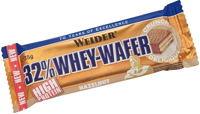 WEIDER 32% WHEY BARRETTA WAFER NOCCIOLA 35 G - Pharmaleader