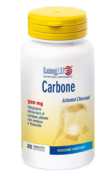 LONGLIFE CARBONE ATTIVATO 80 TAVOLETTE DIVISIBILI - Pharmaleader
