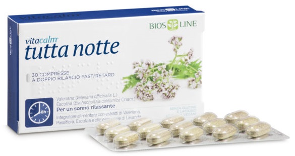 VITACALM TUTTA NOTTE FAST/RETARD 30 COMPRESSE - Pharmaleader
