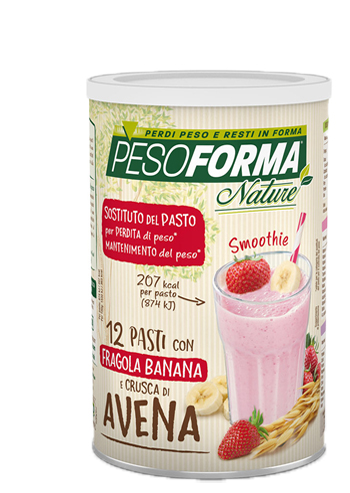 PESOFORMA NATURE SMOOTHIE FRAGOLA BANANA POLVERE 420 G - Pharmaleader