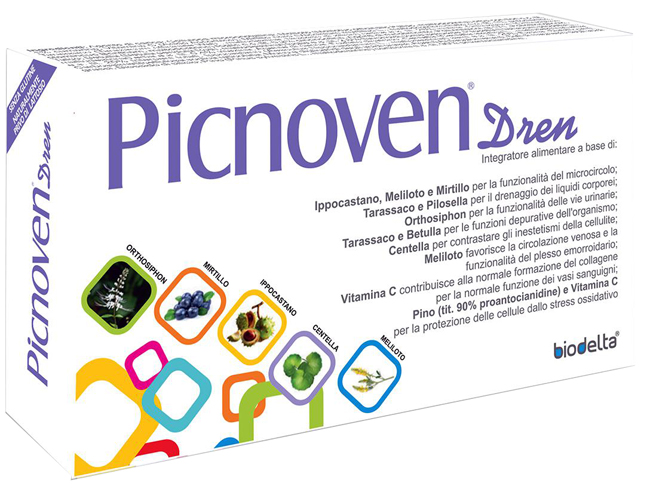 PICNOVEN DREN 100 COMPRESSE 62 G - Pharmaleader