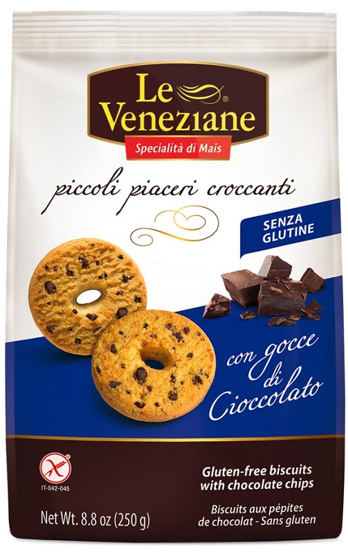 LE VENEZIANE BISCOTTI GOCCE DI CIOCCOLATO 250 G - Pharmaleader