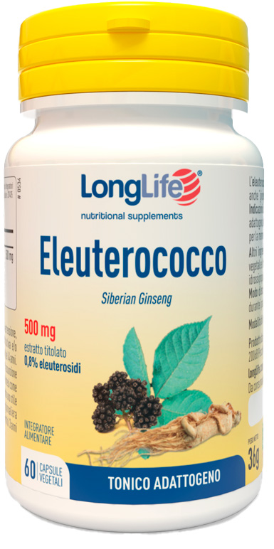 LONGLIFE ELEUTEROCOCCO 0,8% 60 CAPSULE 500MG - Pharmaleader