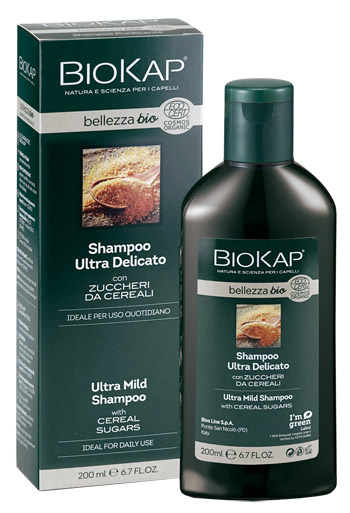 BIOKAP BELLEZZA BIO SHAMPOO ULTRA DELICATO COSMOS ECOCERT 200 ML BIOSLINE - Pharmaleader