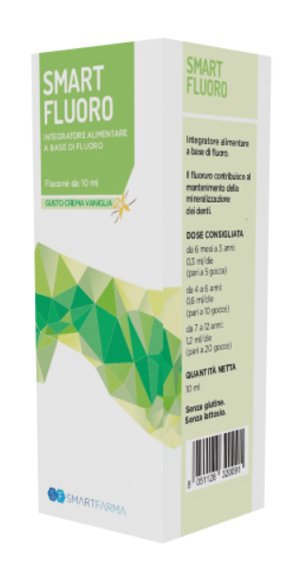 SMART FLUORO GOCCE 10 ML GUSTO CREMA VANIGLIA - Pharmaleader