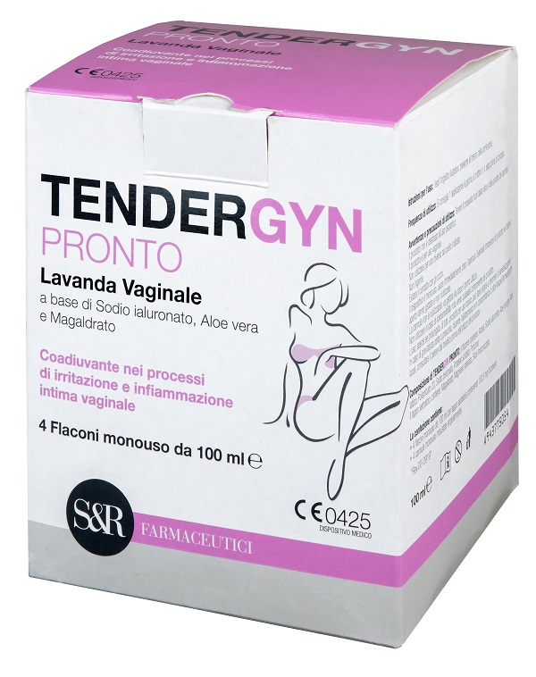 TENDERGYN PRONTO LAVANDA VAGINALE A BASE DI SODIO IALURONATO ALOE VERA E MAGARLDRATO 4X100 ML - Pharmaleader