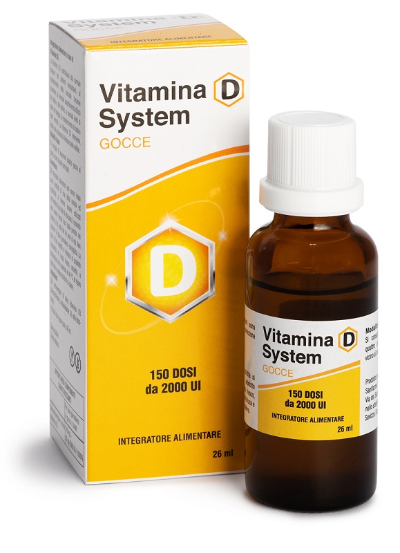 VITAMINA D SYSTEM GOCCE 150 DOSI DA 2000 UI 26 ML - Pharmaleader