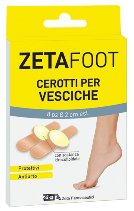 ZETAFOOT CEROTTO IDROCOLLOIDALE VESCICHE 8 PEZZI - Pharmaleader