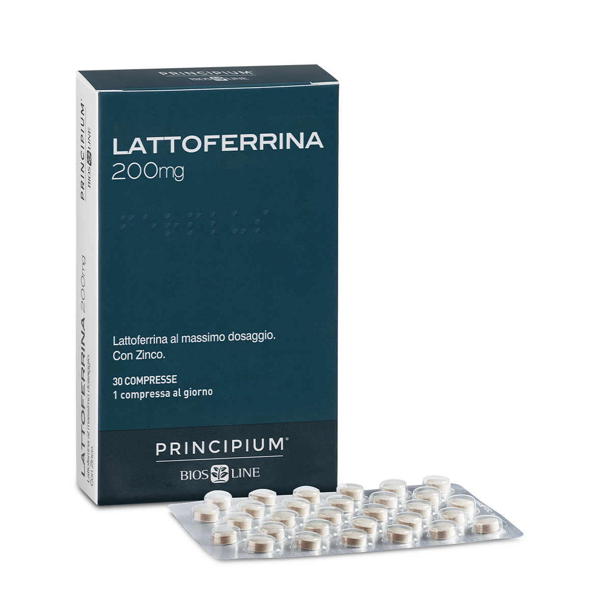 PRINCIPIUM LATTOFERRINA 200 MG 30 COMPRESSE - Pharmaleader
