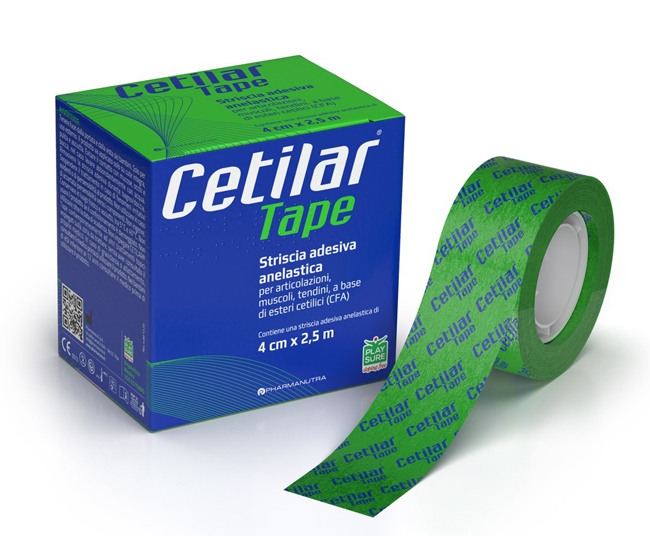 STRISCIA ADESIVA ANELASTICA CETILAR TAPE CM 4 X 2,5 M - Pharmaleader