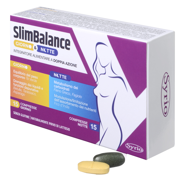SLIM BALANCE GIORNO E NOTTE 15 COMPRESSE GIORNO 15 COMPRESSE NOTTE - Pharmaleader
