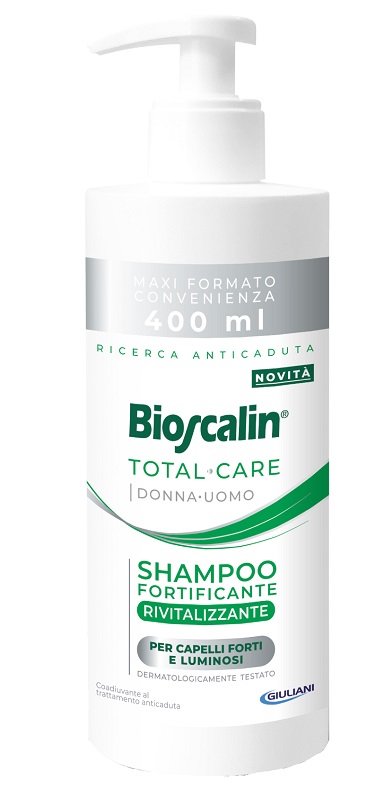 BIOSCALIN TOTAL CARE SHAMPOO FORTIFICANTE RIVITALIZZANTE 400 ML - Pharmaleader