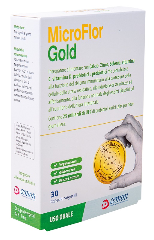 MICROFLOR GOLD 30 CAPSULE VEGETALI - Pharmaleader