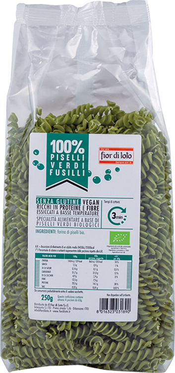 FUSILLI DI PISELLI BIO 250 G - Pharmaleader