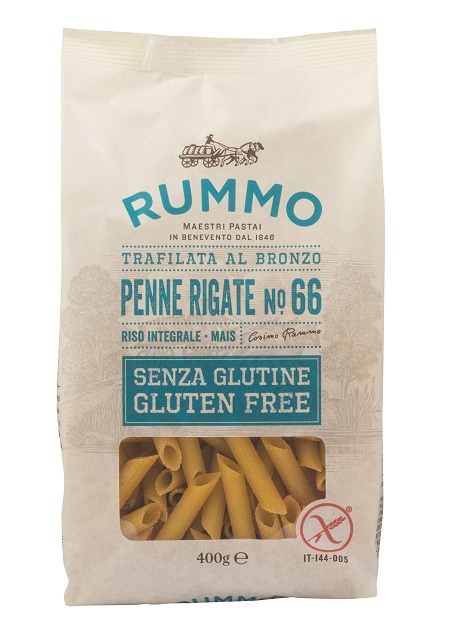 RUMMO PENNE RIGATE N66 DI RISO INTEGRALE E MAIS 400 G - Pharmaleader