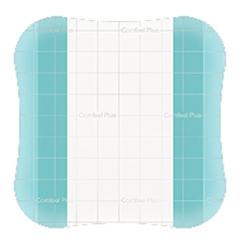 MEDICAZIONE SPECIALE ATTIVA TRASPARENTE CON IDROCOLLOIDE COMFEEL PLUS 10X10 CM 10 PEZZI - Pharmaleader