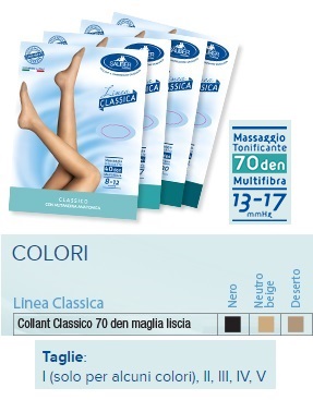 SAUBER COLLANT 70 DENARI MAGLIA LISCIA N BEIG 3 LINEA CLASSICA - Pharmaleader