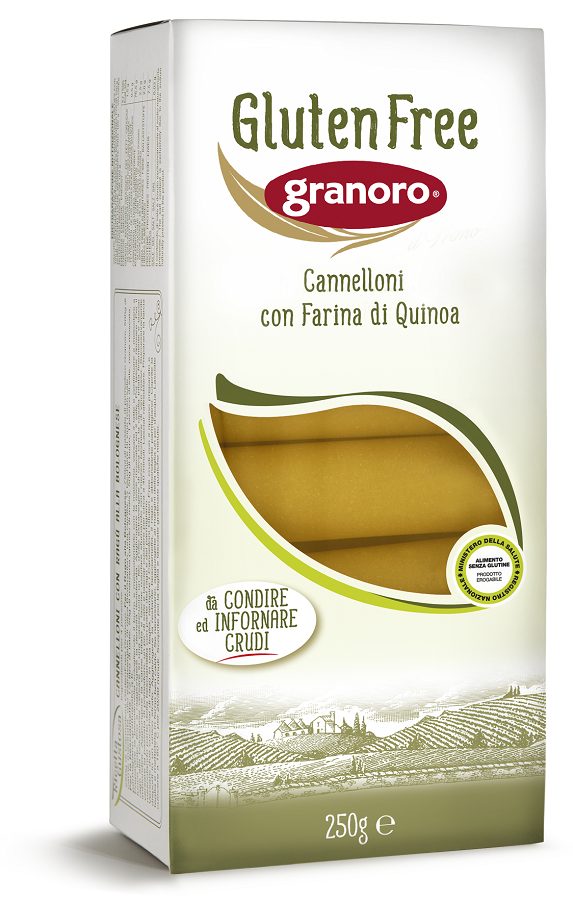 GLUTEN FREE GRANORO CANNELLONI CON QUINOA 250 G - Pharmaleader