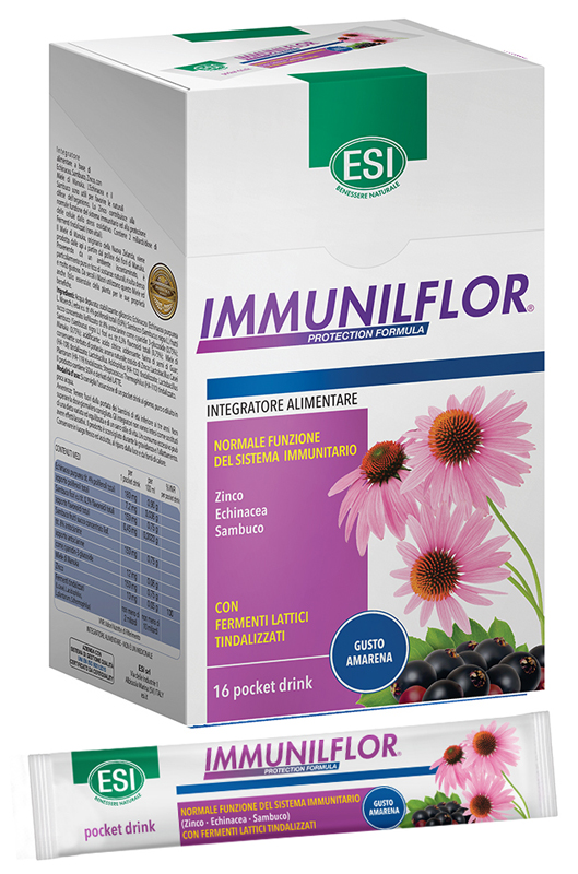 ESI IMMUNILFLOR POCKET DRINK 16 POCKET DRINK - Pharmaleader
