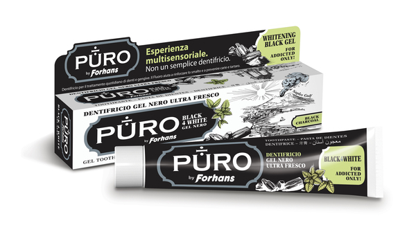 DENTIFRICIO FORHANS GEL BLACK4WHITE - Pharmaleader