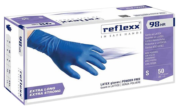 GUANTI LATTICE SENZA POLVERE LARGE 100 PEZZI GAMMADIS - Pharmaleader