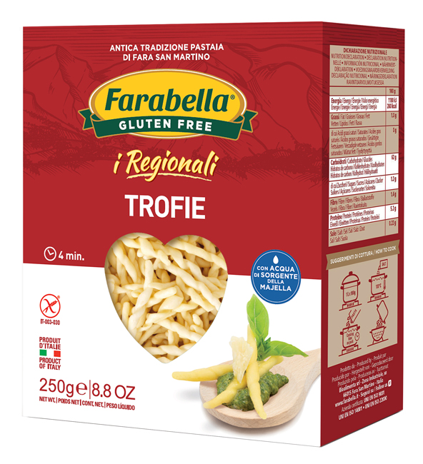 FARABELLA TROFIE I REGIONALI PASTA FRESCA STABILIZZATA 250 G - Pharmaleader