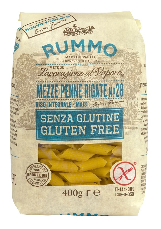 RUMMO MEZZE PENNE RIGATE N28 RISO INTEGRALE E MAIS 400 G - Pharmaleader