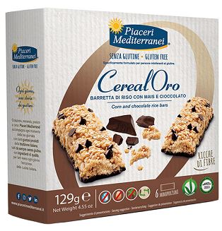 PIACERI MEDITERRANEI BARRETTA DI RISO CON MAIS E CIOCCOLATO 129 G - Pharmaleader